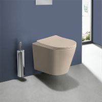 Унитаз Vincea Piatti подвесной Капучино матовый с сиденьем Микролифт арт-VT1-11SMC — фото 9, Подвесные унитазы