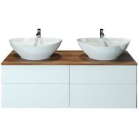 Тумба с раковиной Orange Otto 130 Белая арт-Ot-130TuWOOD+G56 — фото 1, Тумбы с раковиной