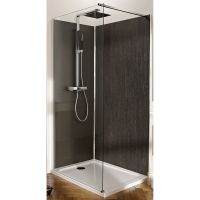 Душевая перегородка Jacob Delafon Contra 90 профиль Хром стекло прозрачное арт-E22W90-GA — фото 1, Душевые перегородки