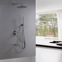 Душевая система Abber Emotion Никель арт-AF8817NG — фото 2, Встраиваемые душевые комплекты