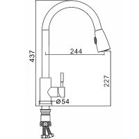 Смеситель для кухни Frap H899 Сатин арт-F60899-1 — фото 11, Смесители для кухни