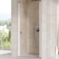 Душевая дверь Ravak Chrome CSD1-80 профиль Белый стекло Transparent арт-0QV40100Z1 — фото 2, Распашные душевые двери