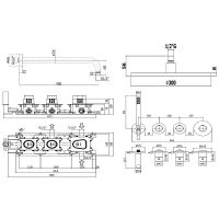 Душевая система Paffoni Modular Box с термостатом Черная матовая арт-KITMB000NOKING — фото 10, Встраиваемые душевые комплекты