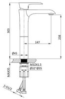 Смеситель для раковины Vincea Esse Хром арт-VBF-1E2CH — фото 3, Смесители для раковины