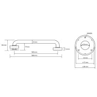 Поручень Bemeta Help Белый арт-301101003 — фото 2, Поручни для ванной