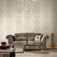 Обои Decori-Decori Gioiello Винил на флизелине (1,06*10,05) Бежевый, Дамаск арт-82505 — фото 2, Обои для стен