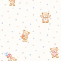 Обои детские Alessandro Allori Dolce Vita Винил на флизелине (1.06*10,05) Белый/Разноцветный, Мультимедия арт-2409-1 — фото 1, Обои для стен