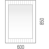 Зеркало Corozo Терра 60 Графит матовый арт-SD-00001326 — фото 5, Зеркала в ванную комнату
