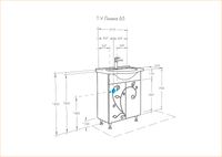 Тумба под раковину Aquaton Лиана 65 Белая арт-1A165701LL010 — фото 7, Тумбы под раковину