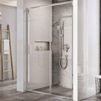 Душевая дверь Ravak Blix Slim BLSDP2-100 профиль Хром стекло Transparent арт-X0PMA0C00Z1 — фото 1, Раздвижные душевые двери