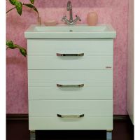 Тумба под раковину Sanflor Анкона 70 Белая арт-С0000002170 — фото 1, Тумбы под раковину