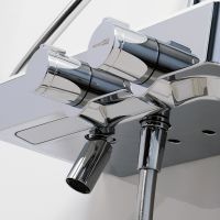 Душевая система WasserKRAFT с термостатом Хром Белая арт-A113.116.059.CH Thermo — фото 7, Душевые стойки