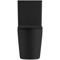 Унитаз компакт Abber Bequem Черный матовый с бачком и сиденьем Микролифт арт-AC1112TMB — фото 3, Напольные унитазы