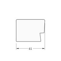 Зеркало Evoform Exclusive 131х51 с фацетом в багетной раме - Алюминий 61 мм арт-BY 1159 — фото 5, Зеркала в ванную комнату