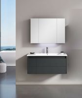 Тумба с раковиной Orka Likya 80 подвесная Антрацит матовый арт-5002491 — фото 5, Тумбы с раковиной