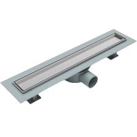 Душевой лоток Esbano Eco 50 E-TILE-50MC с решеткой Хром матовый / под плитку арт-ESTRECOTILE50MC — фото 1, Душевые лотки