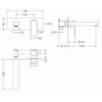 Смеситель для раковины Timo Selene Золото матовое арт-2071/17SM — фото 4, Смесители для раковины