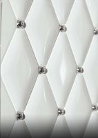 Керамическая вставка Petracers Capitonne Tassello Bombato Platino 2х2 см арт-C TB 07 — фото 2, Керамическая плитка