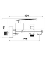 Смеситель для ванны Orange Line Хром арт-M06-100cr — фото 8, Смеситель для ванны