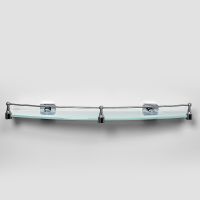 Товар: Стеклянная полка WasserKRAFT Dill Хром арт-K-3944 - фото 2 Стеклянная полка WasserKRAFT Dill Хром арт-K-3944 — фото 2, Полки для ванной и душа