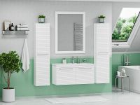 Шкаф пенал Brevita Catania 35 R подвесной Белый матовый арт-CAT-05035-074П — фото 6, Пеналы для ванной комнаты