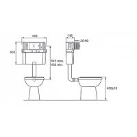 Смывной бачок Jacob Delafon без клавиши смыва арт-E4324-NF — фото 2, Смывные бачки скрытого монтажа