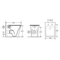 Унитаз Ceruttispa Marmolada F приставной с сиденьем Микролифт арт-CT8906 — фото 12, Приставные унитазы