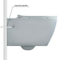 Унитаз Berges Mascon Rimless подвесной с сиденьем Микролифт арт-082128 — фото 3, Подвесные унитазы