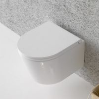 Унитаз Globo Forty3 подвесной без сиденья арт-FOS06.BI — фото 4, Подвесные унитазы