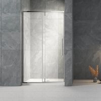 Душевая дверь Veconi Vianno VN-34 100 профиль Хром стекло прозрачное арт-VN34-100-01-C7 — фото 1, Распашные душевые двери