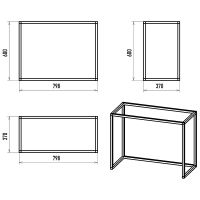 Тумба Brevita Dakota 80 Белая матовая Дуб Галифакс олово арт-DAK-019080-19-012Я — фото 7, Комоды и тумбы для ванной комнаты