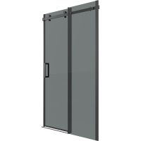 Душевая дверь Grossman Classic 130 профиль Черный матовый стекло тонированное арт-100.K33.04.130.21.10 — фото 2, Раздвижные душевые двери