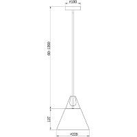 Подвесной светильник Maytoni Pendant Bicones Белый Светлое дерево арт-P359-PL-01-W — фото 6, Подвесные светильники