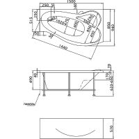 Товар: Акриловая ванна Marka One Gracia 150х90 L без гидромассажа арт-01гр1590л - фото 5 Акриловая ванна Marka One Gracia 150х90 L без гидромассажа арт-01гр1590л — фото 5, Акриловые ванны