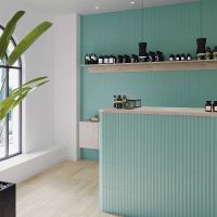 Керамическая плитка WOW Stripes Teal настенная 7,5х30 см арт-123805 — фото 2, Керамическая плитка