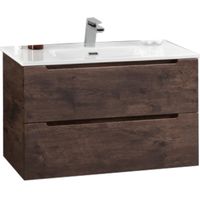 Тумба под раковину BelBagno ETNA 39-800/390-2C-SO-RW-P подвесная Rovere Moro арт-ETNA39-800/390-2C-SO-RW-P — фото 1, Тумбы под раковину