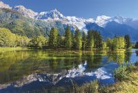 Фреска Ortograf Горы 5390 Фактура флок FLK Флизелин (4*2,7) Зеленый/Голубой, Горы/Пейзаж/Природа арт-5390 (флок FLK) — фото 2, Фрески