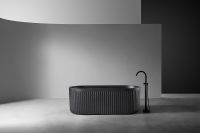 Ванна из искусственного камня Abber Stuttgart 170x75 Черная матовая без гидромассажа арт-AM9925B — фото 3, Ванны из искусственного камня