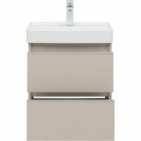 Тумба под раковину Aquanet Вега 50 подвесная Бежевая арт-329582 — фото 6, Тумбы под раковину