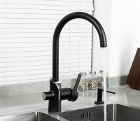 Смеситель для кухни Gappo G03-6 Черный матовый Хром арт-G4303-6 — фото 10, Смесители для кухни