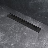 Душевой лоток AM.PM PrimeFlow 50 с Черной матовой решеткой Cut Gradient арт-W02SC-P11-050-01BM — фото 4, Душевые лотки