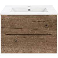 Тумба под раковину Vincea Mia 60 подвесная V.Oak арт-VMC-2MC600VO — фото 1, Тумбы под раковину