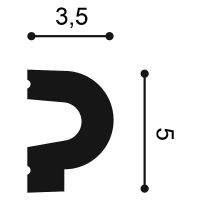 Молдинг Orac Decor 2000x50x35 мм арт-P8060 — фото 2, Молдинги