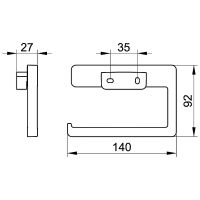 Держатель для туалетной бумаги Keuco Collection Moll 12762 010000 Хром арт-12762010000 — фото 2, Держатели туалетной бумаги