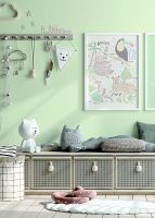 Обои детские Alessandro Allori Dolce Vita Винил на флизелине (1.06*10,05) Голубой, Однотонные арт-2413-7 — фото 2, Обои для стен