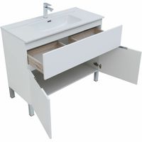 Товар: Комплект мебели для ванной Aquanet Алвита New 100 Белый матовый арт-274184 - фото 8 Комплект мебели для ванной Aquanet Алвита New 100 Белый матовый арт-274184 — фото 8, Комплекты мебели для ванной