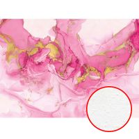 Фреска Ortograf Fluid art 21130 Фактура бархат FX Флизелин (3,8*2,7) Розовый/Золото, Абстракция арт-21130 (бархат FX) — фото 1, Фрески