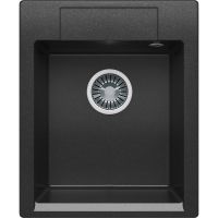 Кухонная мойка Polygran Argo-420 №16 Черная арт-627321 — фото 1, Кухонные мойки