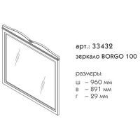 Зеркало Caprigo Borgo 100 Синее матовое арт-33432-B136 — фото 5, Зеркала в ванную комнату