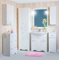 Товар: Подвесной шкаф Бриклаер Анна 32 R Белый глянцевый арт-4627125411533 - фото 2 Подвесной шкаф Бриклаер Анна 32 R Белый глянцевый арт-4627125411533 — фото 2, Шкафы для ванной